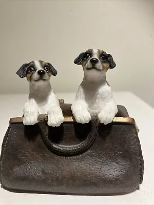 Leonardo Jack Russell Dog Figurines To Mischief 1989 • £12.50