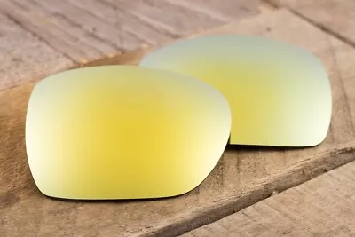 24k Yellow Gold Iridium Polarized Mirrored Sunglass Lenses For Oakley Deviation • $11.24