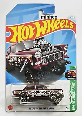 Hot Wheels 55 Chevrolet Chevy Bel Air Gasser Long Card Combine Post • $2.95