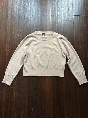 J. Crew Cropped Cashmere Sweater Light Pink L • $18.99
