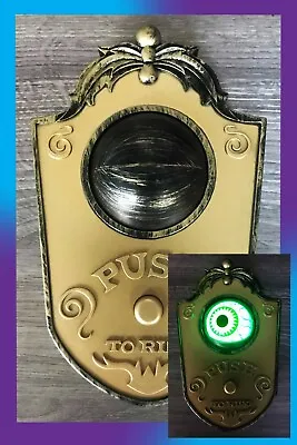 Halloween Doorbell Prop Spooky Eye Open/closes Eerie Moves Animated Voice Light • £20.99