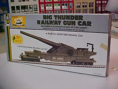 AHM HO Scale 11114 U.S. Army Big Thunder Railway Gun Car - Howitzer • $20