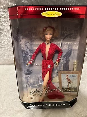 1997 Barbie As Marilyn Monroe Gentlemen Prefer Blondes Mattel NRFB 17452 • $45