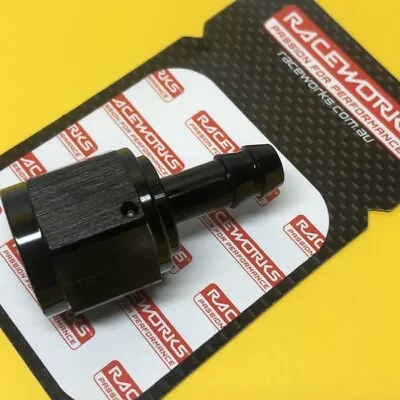 AN8 Female To 5/16  Barb Adapter Straight -8AN 8 Mm Black RWF-411-08-05BK • $12.10