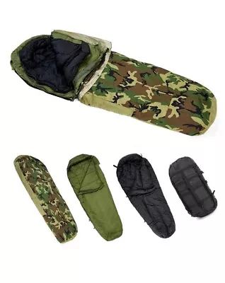 MT Army Woodland Military Modular Sleeping Bags System With Bivy Cover For Cold  • $250