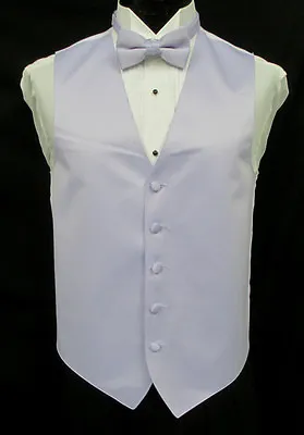 Men's Lilac Light Purple Tuxedo Vest & Bow Tie Spring Wedding Groom Formal Prom • $2.96