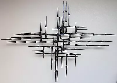 HUGE Signed Corey Ellis Mid Century Modern Abstract Wall Sculpture Eames C Jere • $467.49