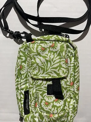 Eddie Bauer Crossbody Travel Wallet Bag Purse Organizer Green Nylon • $14.99