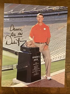 Dabo Swinney Autographed 8.5 X 11 Photo Clemson Tigers Football • $25