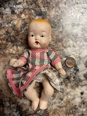 Vintage Bisque Baby Doll Made In Occupied Japan 6  • $25