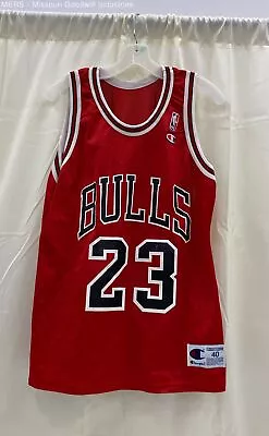 Jordan #23 Chicago Bulls Basketball Jersey Champion - Size 40 • $22.50