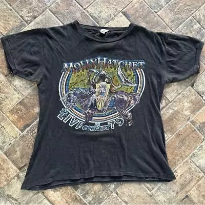 Vintage 90s Molly Hatchet Rock Band Tour Usa Shirt  AN31279 • $16.99