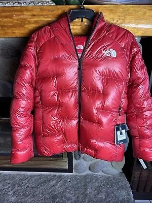 Womens The North Face Summit Pumori (L6) 800-Down Hooded Parka Jacket - Red XL • $399