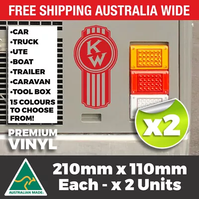 2 X KENWORTH RETRO BUG Sticker Decal - Truck Windshield Tool Box 4x4 Ute Car Van • $6.75