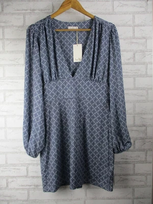$89 • Buy Tigerlily Womens A-line Mini Dress Blue Samara Mia Ditsy Bnwt 12
