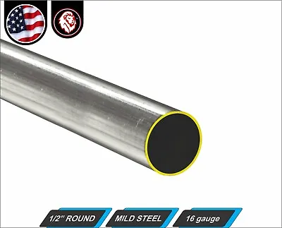 1/2  Round Metal Tube - Mild Steel - 16 Gauge - ERW - 60  Inch Long (5-ft) • $16.50