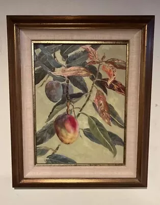 Joyce Clark “Maui Mangoes” Oil On Canvas Painting 12”x16” California Artist • $599.99