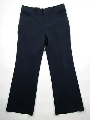Vtg 1970s Levi's Panatela Blue Flared Bell Bottom Pants Slacks 35 X 29 Mod USA • $29.99