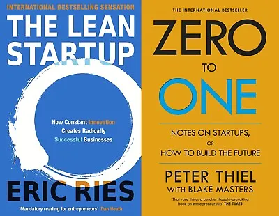 $38.99 • Buy Combo Set Of 2 Books (The Lean Startup +Zero To One)