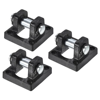$22.34 • Buy 3pcs Pneumatic Air Cylinder Rod Pivot Clevis Mounting Bracket Parts, Black