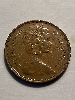 1971 2 NEW PENCE British Elizabeth II Coin England Circulated • $2.50