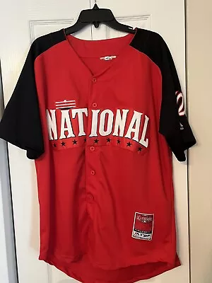 2015 Majestic Authentic Bryce Harper 34 National All Star Game Jersey Men 52 2XL • $26