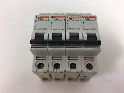 Lot Of 4 Merlin Gerin C5A Circuit Breaker Multi9 C60 240V~ AIR 10KA • $23.96