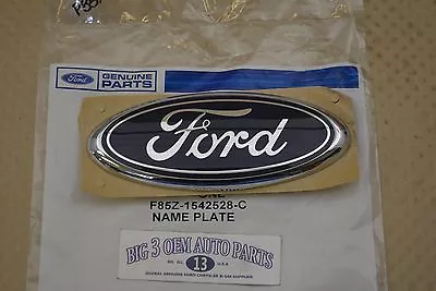 $28.94 • Buy E-150 E-250 E-350 F-250 F-350 Excursion Ford Oval Blue Tailgate EMBLEM New OEM