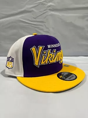 Authentic New Era NFL Minnesota Vikings 9FIFTY Snapback Hat Cap~ 2 Variants ~ • $32