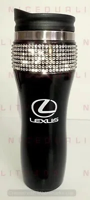 Lexus Thermal Bling Mug Tumbler Cup Travel 14oz Made W Swarovski Crystals • $34.99