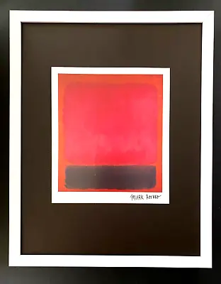 Mark Rothko + Signed Print + Abstract Art + Expressionist + Minimalist + Framed • £133.97