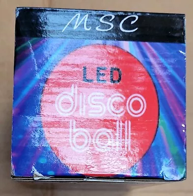 £4.61 • Buy MSC LED B22 Disco Ball Light Rotating Multi-Coloured Lights Bulb