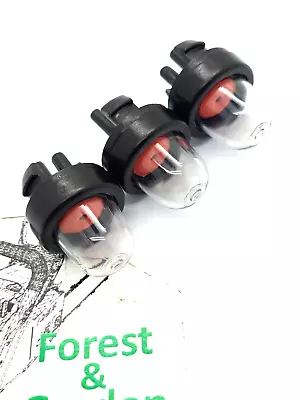 £11.85 • Buy 3 Pcs Primer Bulb For Echo McCulloch Partner Stihl Ryobi Etc Walbro 188-512