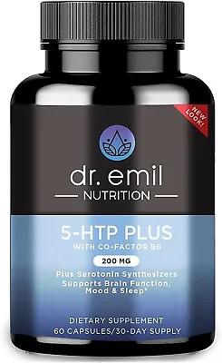 $69.99 • Buy Dr.Emil Nutrition 200 MG 5-HTP Plus  For Mood, Stress Sleep Vitamin B6 60 Vegan 