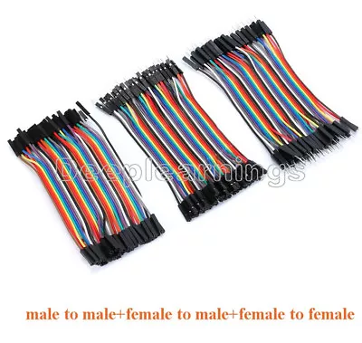 40PCS Male Female Dupont Wire Cables Jumpers 10CM 2.54MM 1P-1P For Arduino NEW • $0.99