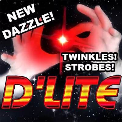 D'LITE DAZZLE RED Magic Trick Light Up Thumbs DLITE Strobes Twinkles Party Bar • $12.99