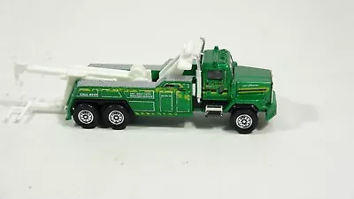 Matchbox Real Working Rigs 6900XD Wrecker 2008 McCarthy's 4  Green Tow Truck • $18.95