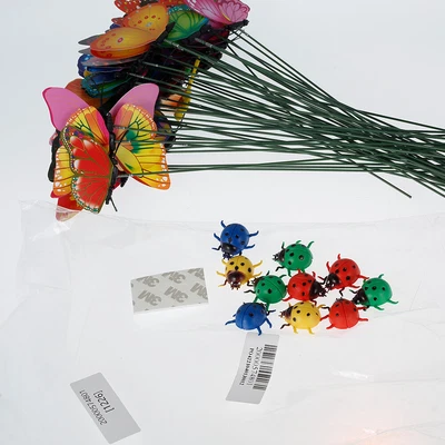 £14.69 • Buy Butterflies Stakes Set PVC Waterproof Dragonflies Ladybug Ornaments Garden LopuW