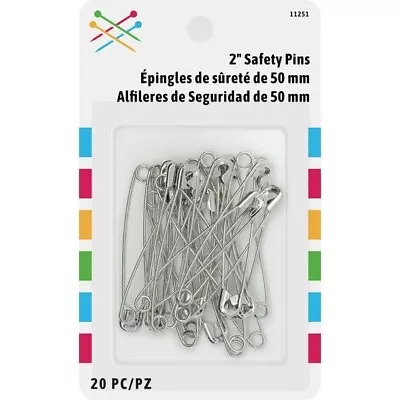 Prym 2  Large 20 Pc Safety Pins Zinc 2 Inch • $8.79