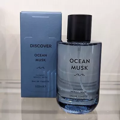 M&S OCEAN MUSK 100ml Perfume Sea Blue Marks And Spencer Vegan Fragrance • £32