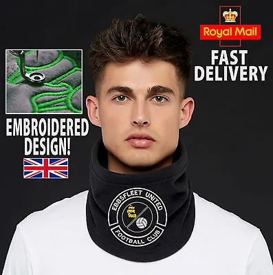 Ebbsfleet Embroidered Football Snood Neck Warmer Christmas Gift Bandana • £6.99