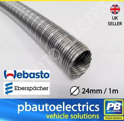 Webasto Eberspacher 24mm Stainless Steel Flexible Exhaust Pipe (per Mtr) 90394A • £20.44