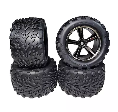 Fits Traxxas 1/16 Brushless VXL E-Revo 7107 Talon Tires & 12mm Wheels Tire Wheel • $36.99