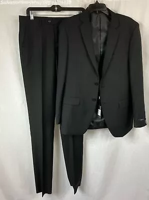 Men's Braveman 2 Piece Black Slim Fit Suit - Size 40r / 34w - Nwt • $14.99