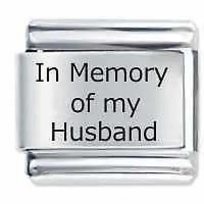 IN MEMORY OF MY HUSBAND * Daisy Charm For 9mm Italian Modular Charm Bracelets • £4.36