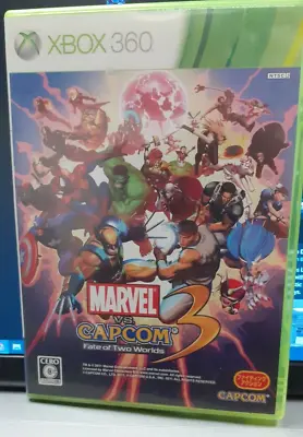 Marvel Vs Capcom 3 Fate Of Two Worlds Japanese Import Xbox 360.With Manual • £18.99