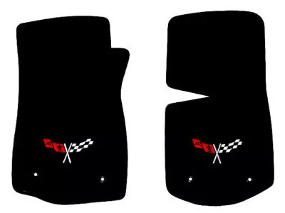 LLOYD Classic Loop Black FLOOR MATS With C3 Logos 1968-1982 Chevrolet CORVETTE • $138.99