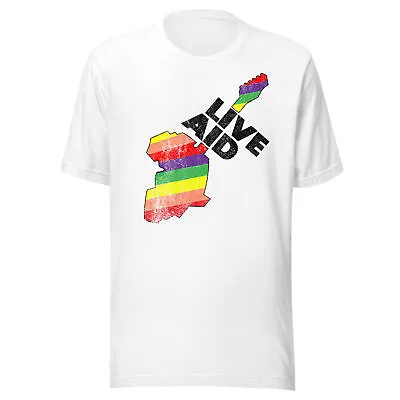 Live Aid Retro 1980s Concert T-Shirt - Vintage Mens & Womens Old School Tee • $24