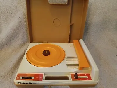 FISHER PRICE MODEL 825 CHILD'S RECORD PLAYER 45 & 33 RPM SPEEDS Vintage 1978 • $24.99