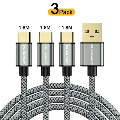 $28.99 • Buy USB Type C Charger Cable Power Cord (0.5m/1m/2m) For Samsung S20 S8 A10E A20 A20